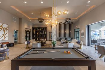 billiards room at Level 25 at Cactus by Picerne, Las Vegas, 89141